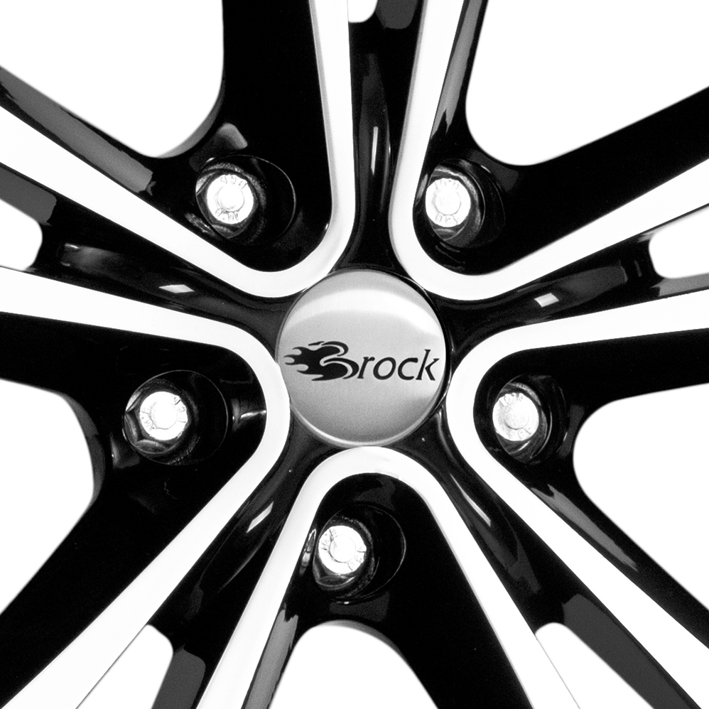 18 Inch RC Design RC17 Gloss Black Polished Alloy Wheels