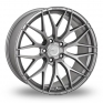 8.5x19 (Front) & 9.5x19 (Rear) Zito ZF01 Grey Alloy Wheels