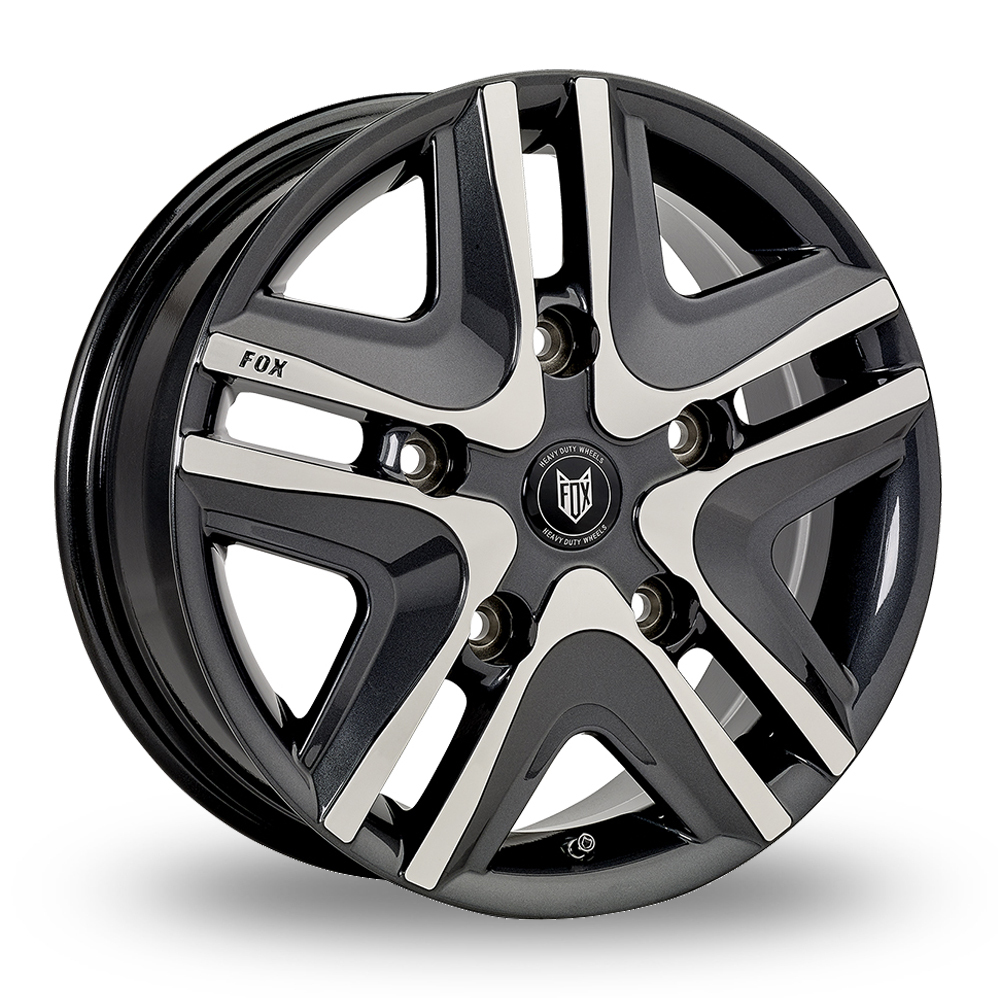 16 Inch Fox Racing Opus Zinc Polished Alloy Wheels