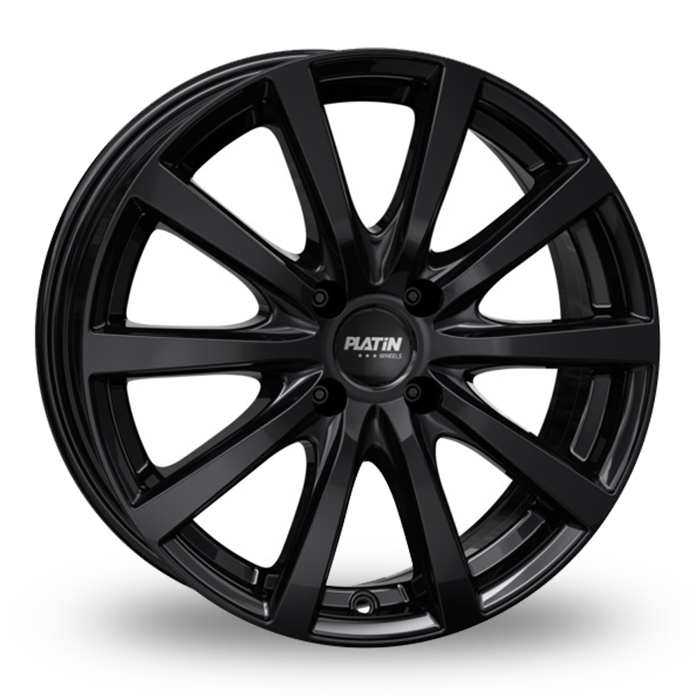 17 Inch Platin P 69 Gloss Black Alloy Wheels