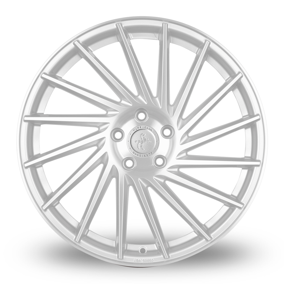 22 Inch Keskin Tuning KT17 Silver Front Polished Alloy Wheels