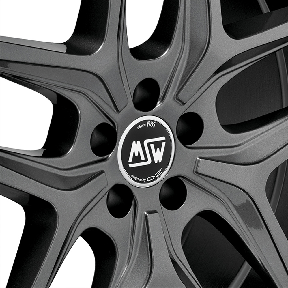 17 Inch MSW (by OZ) 40 Gloss Gunmetal Alloy Wheels