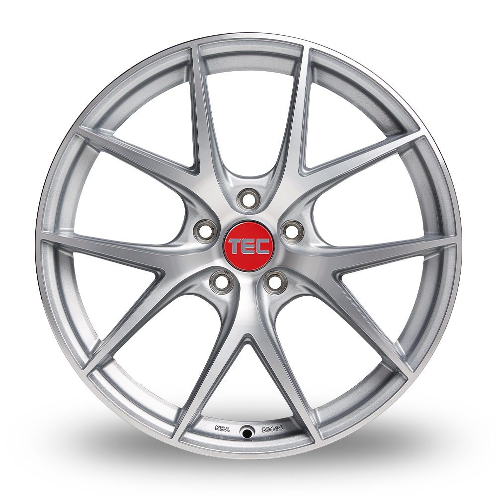 19 Inch TEC Speedwheels GT6-EVO Silver Polished Alloy Wheels