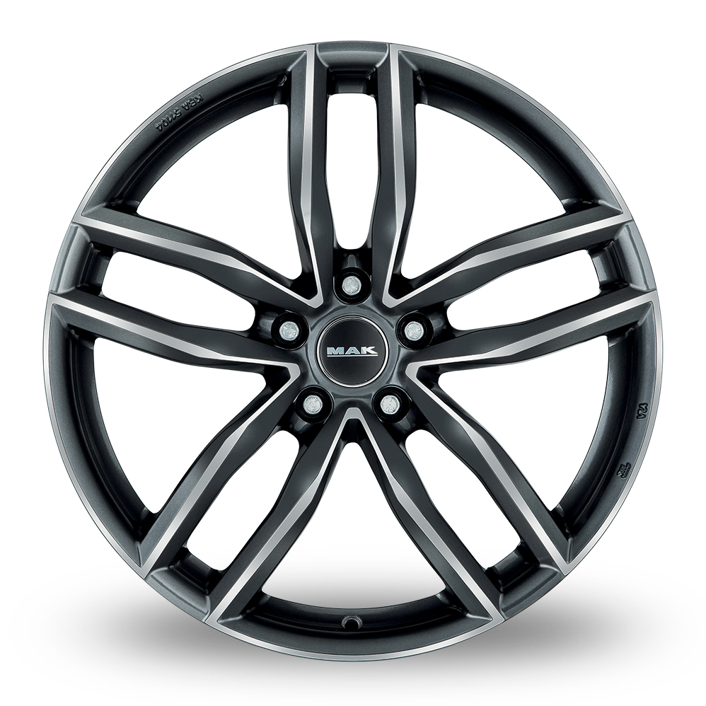 18 Inch MAK Sarthe Gun Metal Mirror Face Alloy Wheels