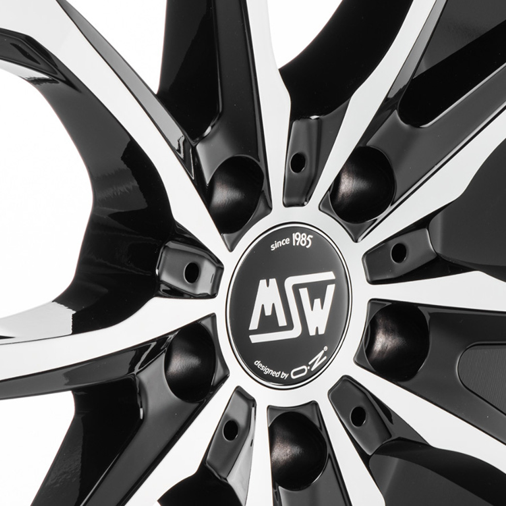 19 Inch MSW (by OZ) 48 Black Polished Alloy Wheels