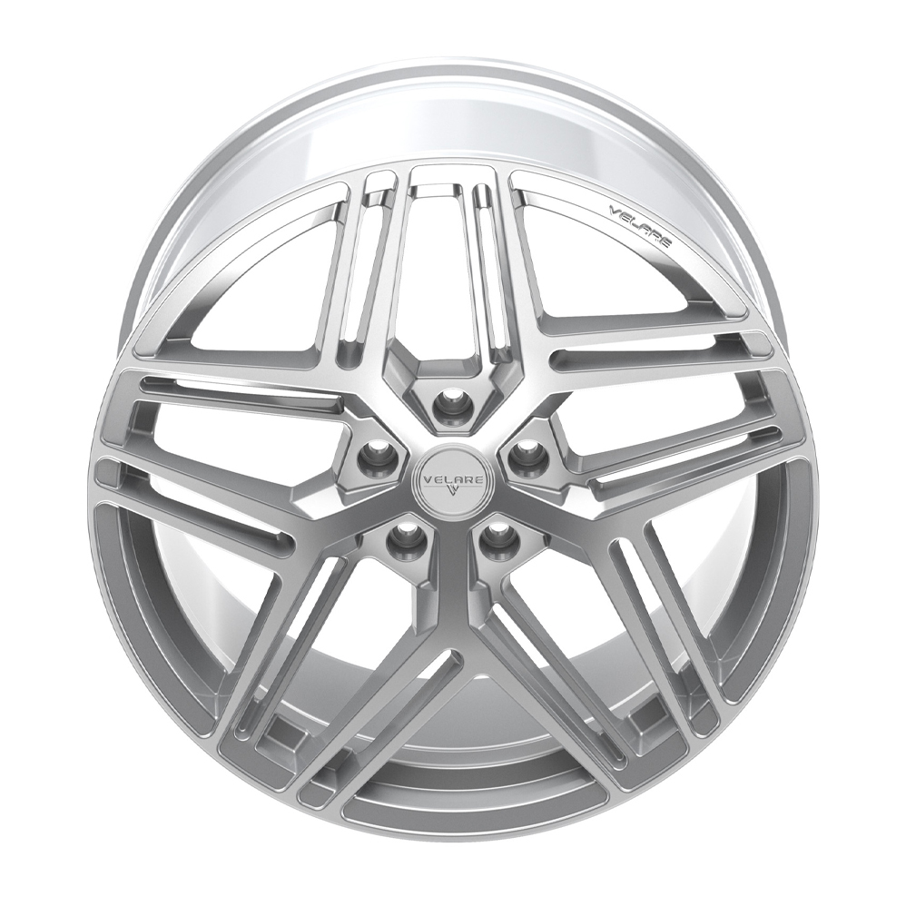 8.5x20 (Front) & 10x20 (Rear) Velare VLR16 Silver Alloy Wheels