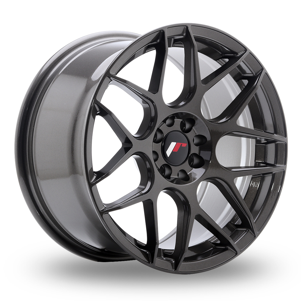 17 Inch Japan Racing JR18 (8x17) Hyper Grey Alloy Wheels