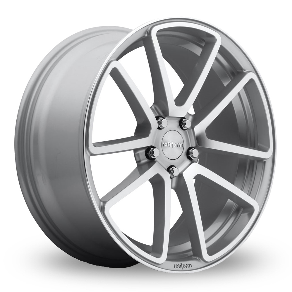 18 Inch Rotiform SPF Silver Polished Face Alloy Wheels