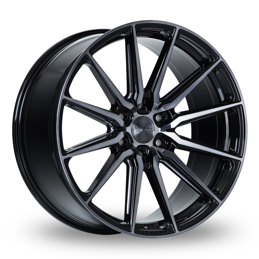 20 Inch Vossen HF6-1 Tinted Black Gloss Alloy Wheels