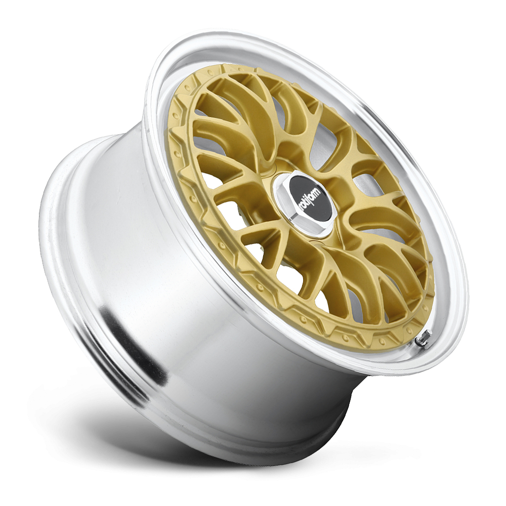 18 Inch Rotiform LSR Gold Polished Lip Alloy Wheels