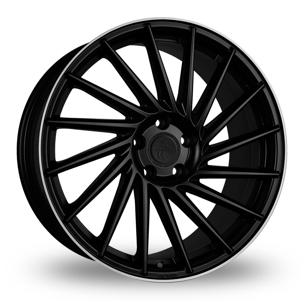 19 Inch Keskin Tuning KT17 Black Polished Lip Alloy Wheels