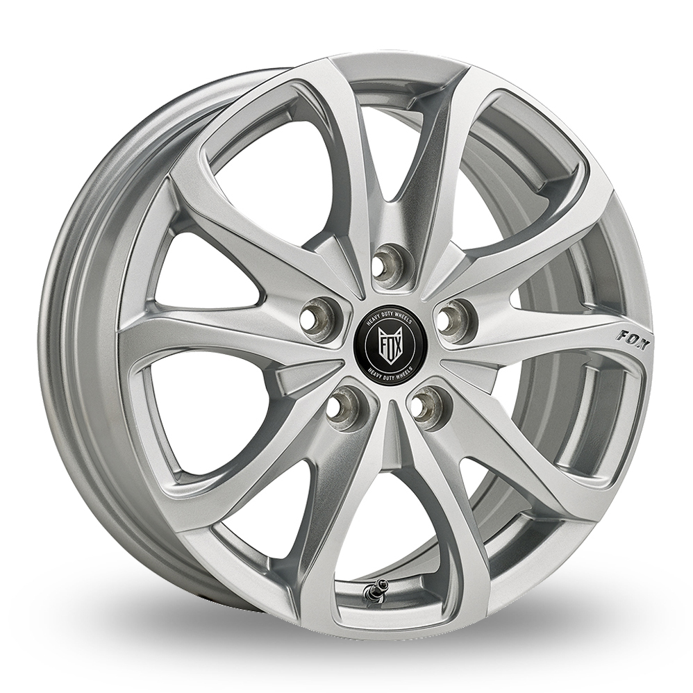 16 Inch Fox Racing Opus 2 Silver Alloy Wheels