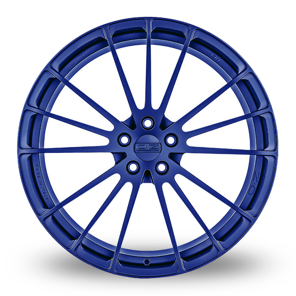 21 Inch OZ Racing Forged Ares Matt Blue Alloy Wheels