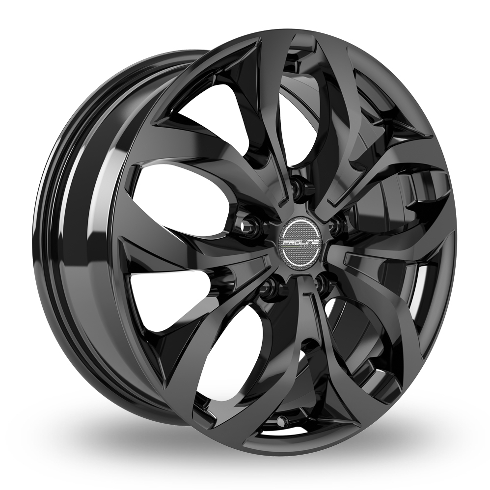 17 Inch Proline TX100 Black Glossy Alloy Wheels