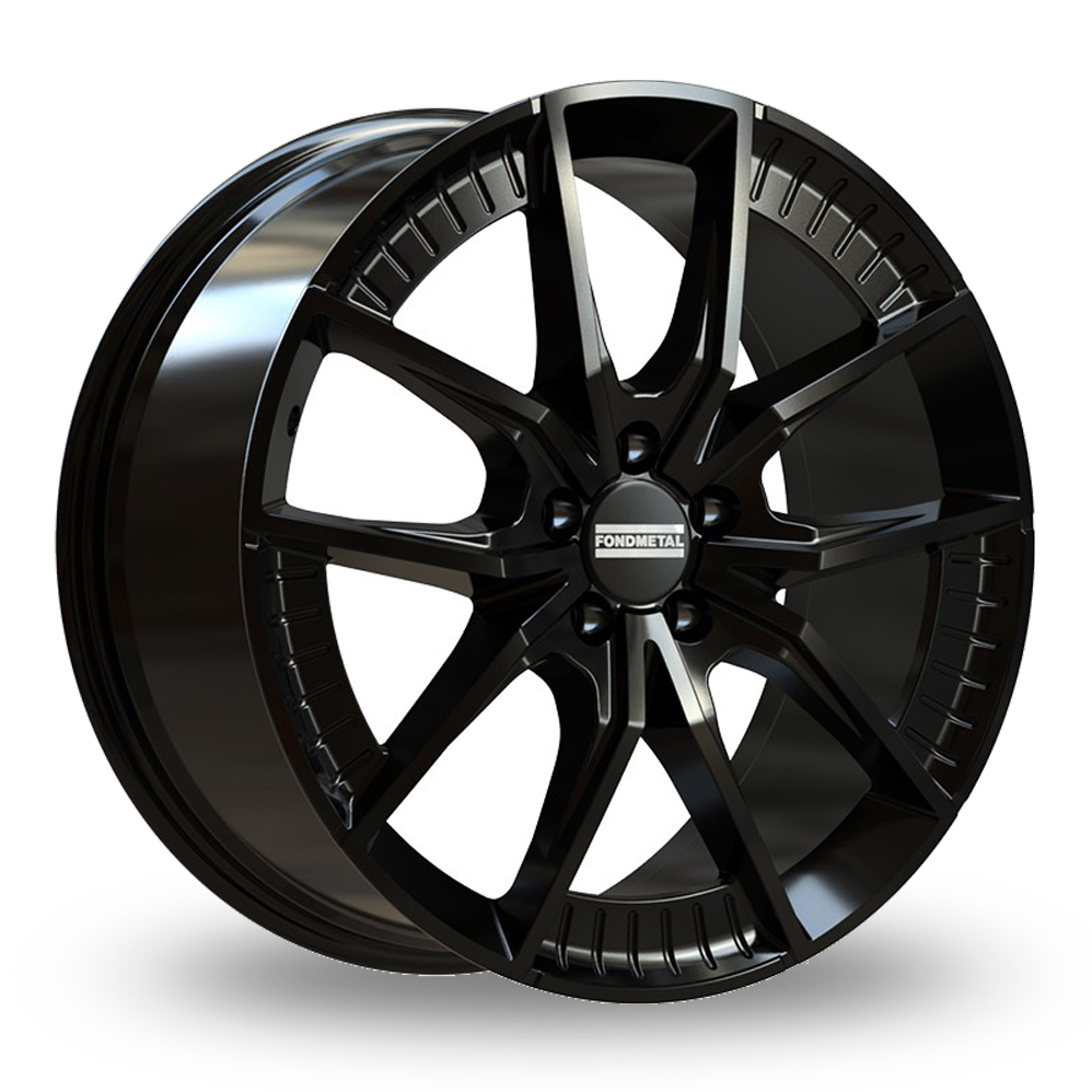 21 Inch Fondmetal Elatha Gloss Black Alloy Wheels