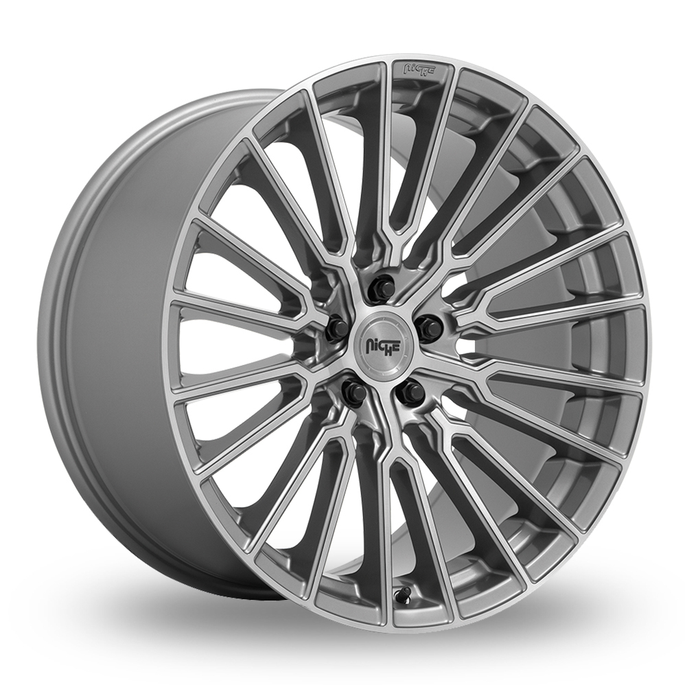 22 Inch Niche Premio Anthracite Polished Alloy Wheels