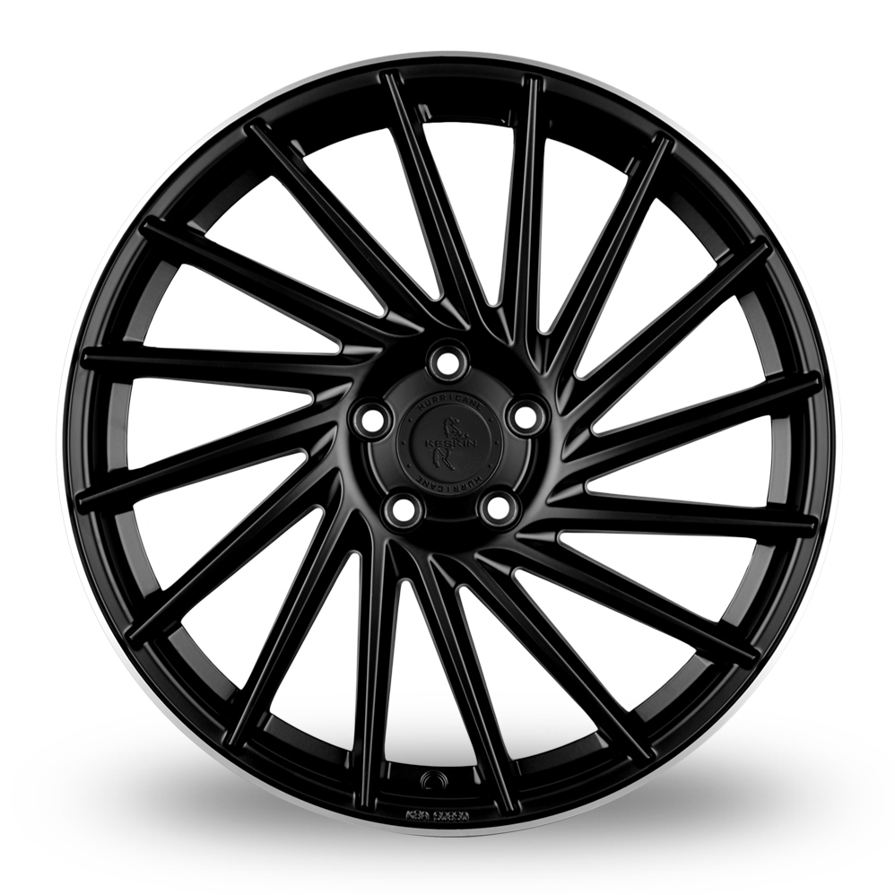 19 Inch Keskin Tuning KT17 Black Polished Lip Alloy Wheels