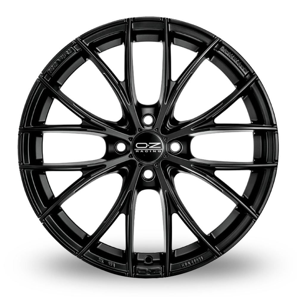 17 Inch OZ Racing Italia 150 4 Stud Matt Black Alloy Wheels