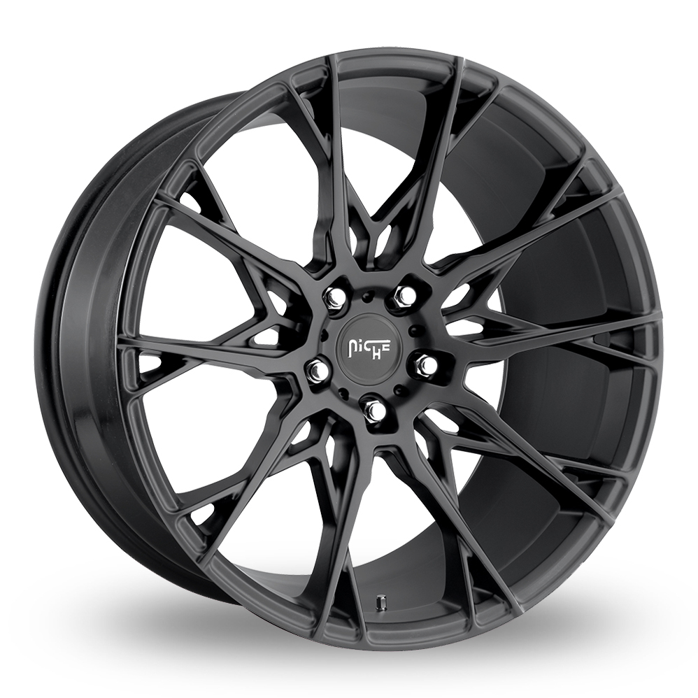 19 Inch Niche Staccato Satin Black Alloy Wheels