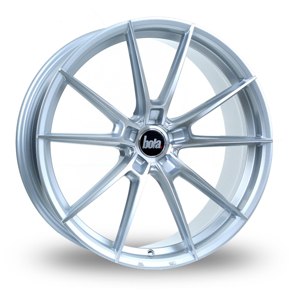 19 Inch Bola B19 Silver Polished Alloy Wheels