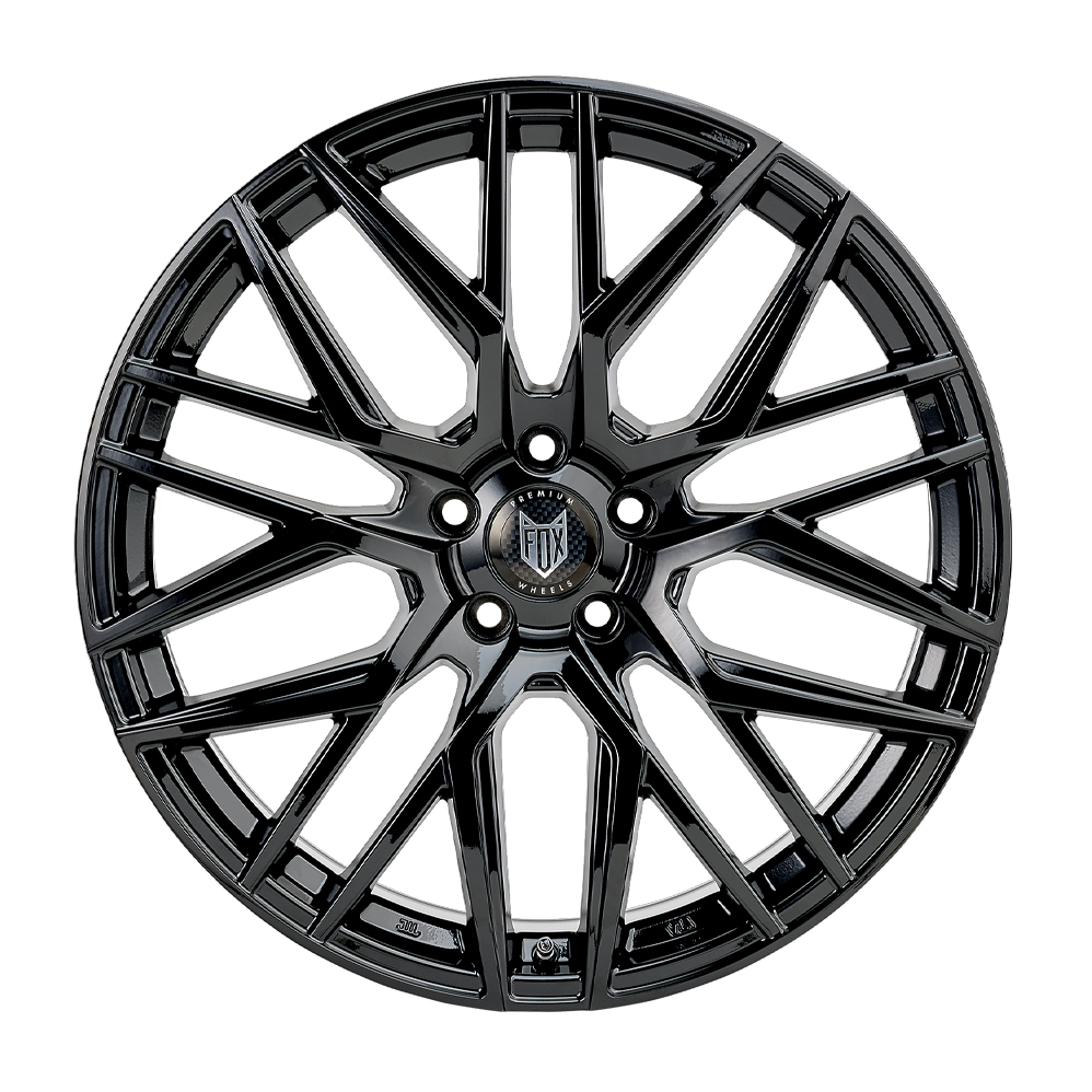 20 Inch Fox Racing BMA Gloss Black Alloy Wheels