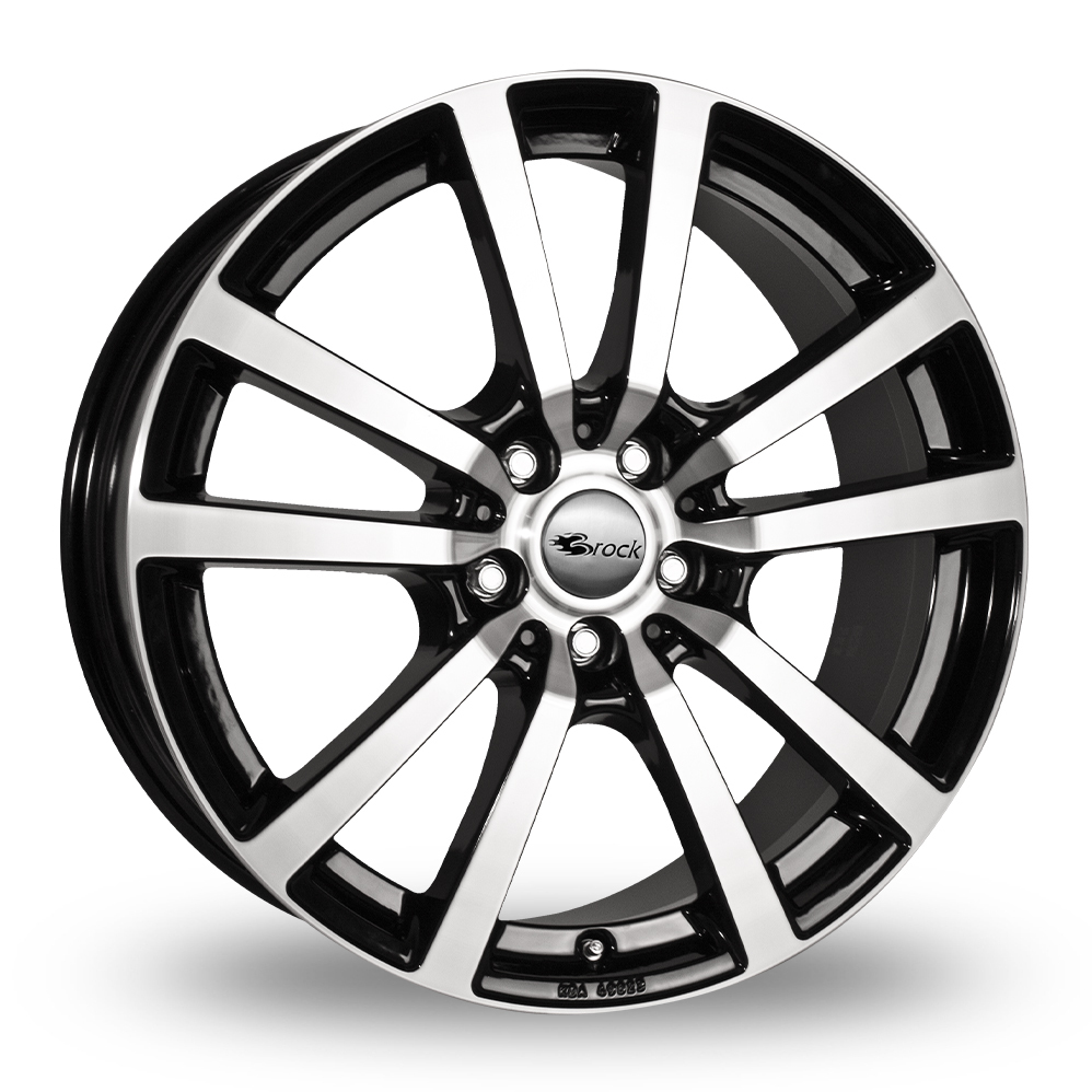 18 Inch RC Design RC25T Gloss Black Polished Alloy Wheels