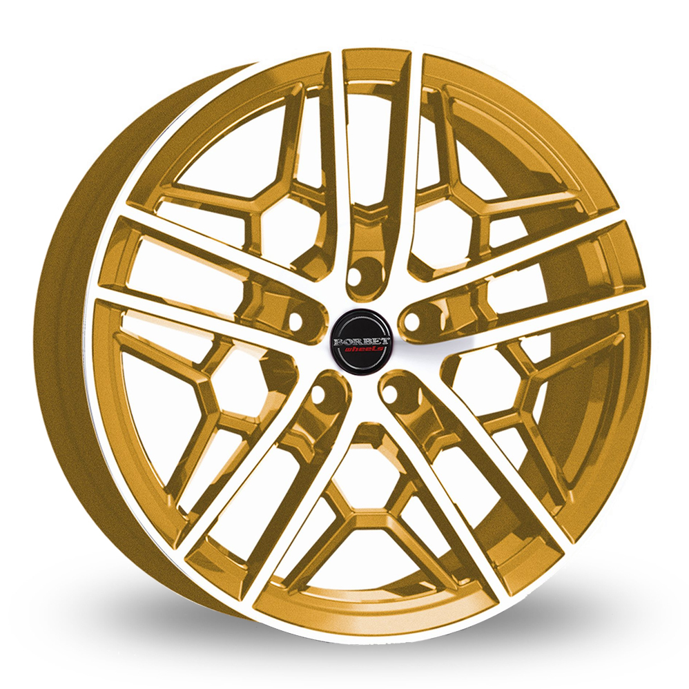 19 Inch Borbet GTY Matt Gold Alloy Wheels