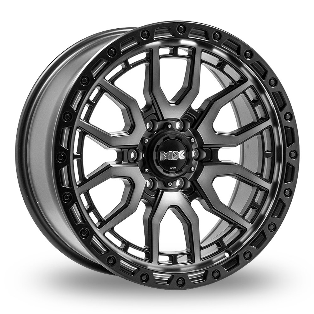 18 Inch Lenso MX Black Polished Tinted Alloy Wheels