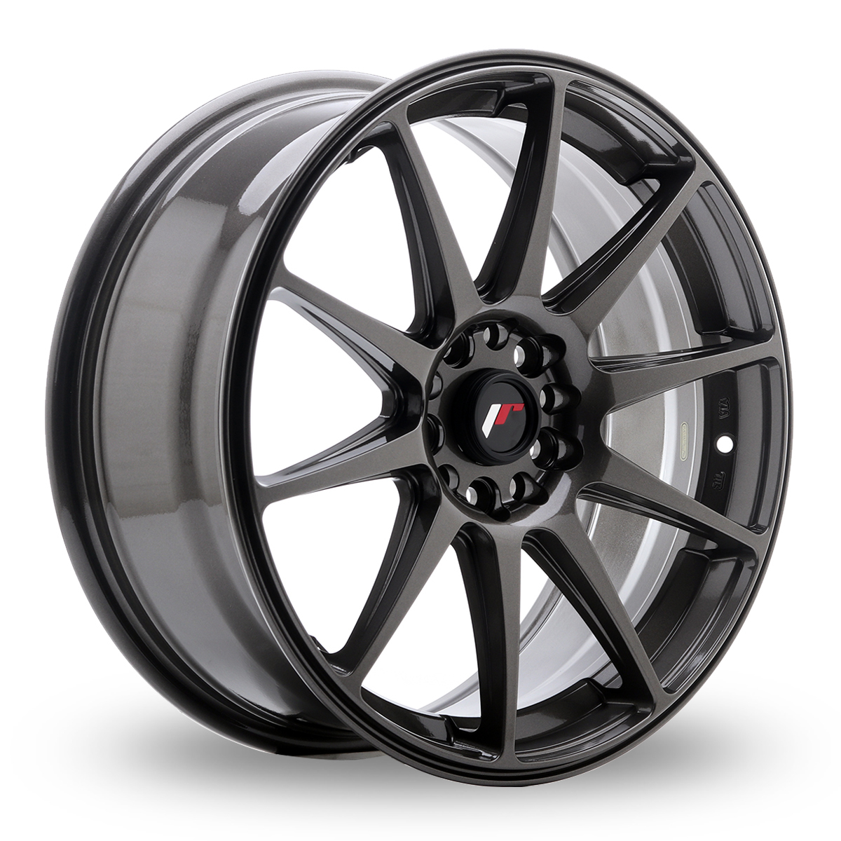 18 Inch Japan Racing JR11 (7.5x18) Hyper Grey Alloy Wheels