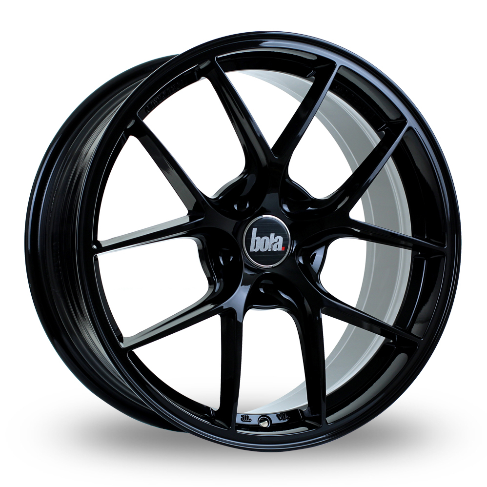 19 Inch Bola FLE Gloss Black Alloy Wheels