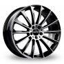 22 Inch GMP Italia Stellar (Special Offer) Black Polished Alloy Wheels