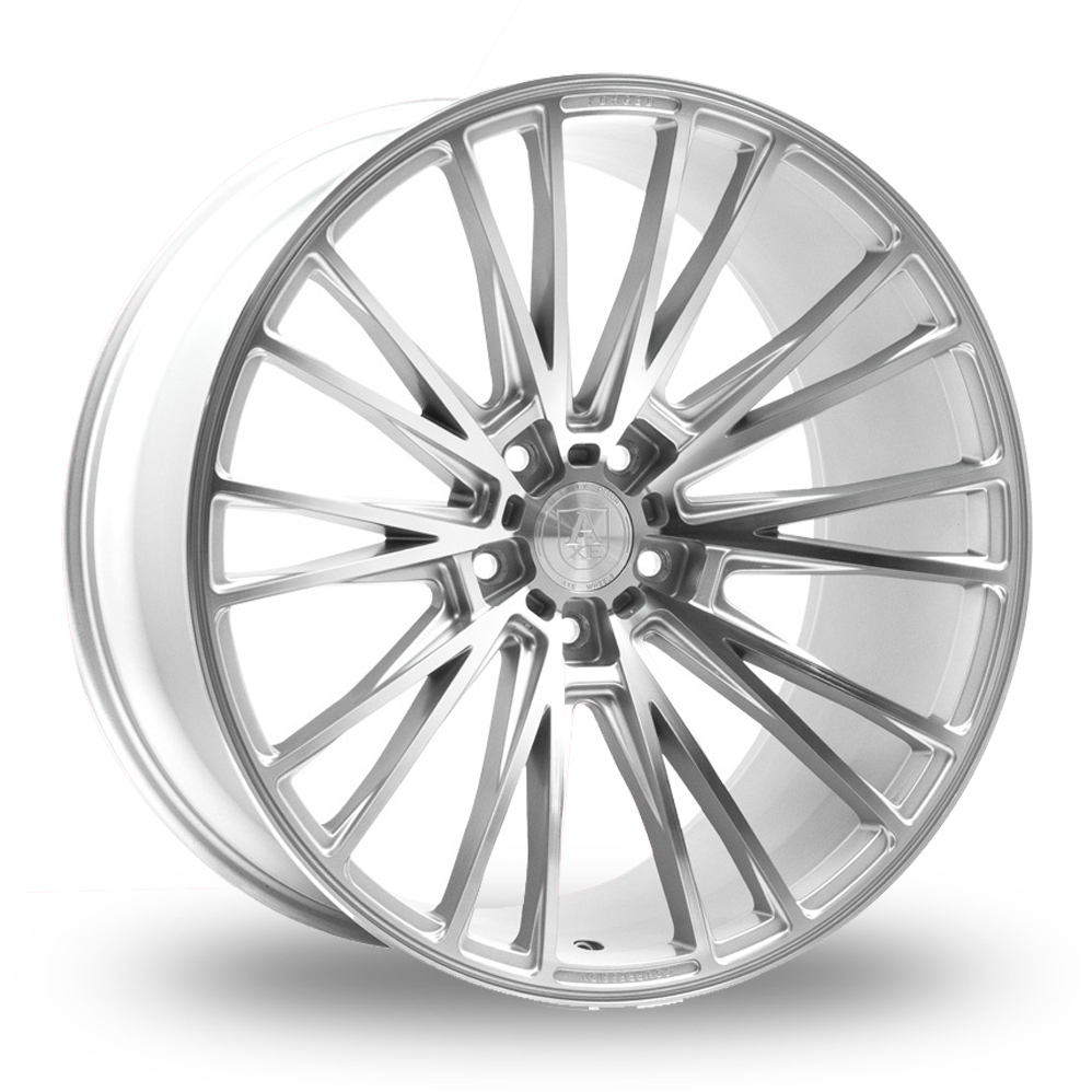 21 Inch Axe CF2 Silver Polished Alloy Wheels