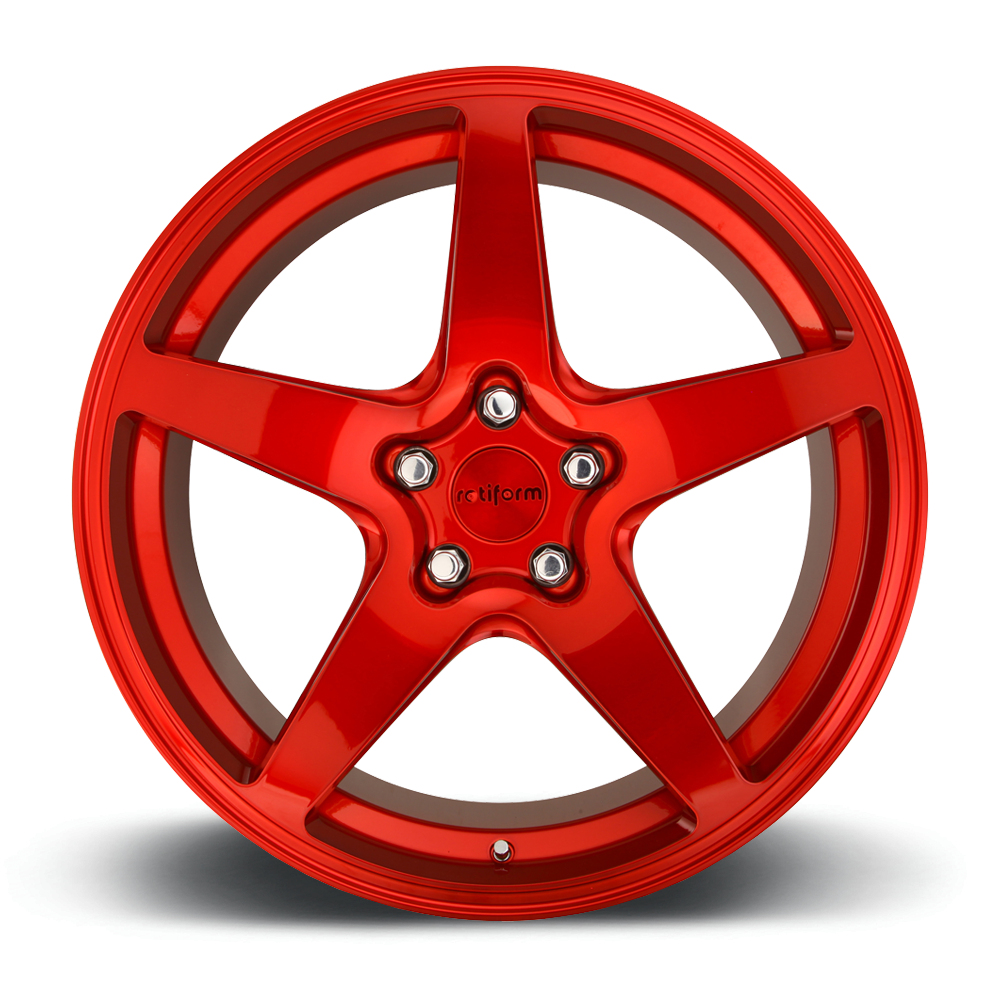 8.5x19 (Front) & 9.5x19 (Rear) Rotiform WGR Candy Red Alloy Wheels