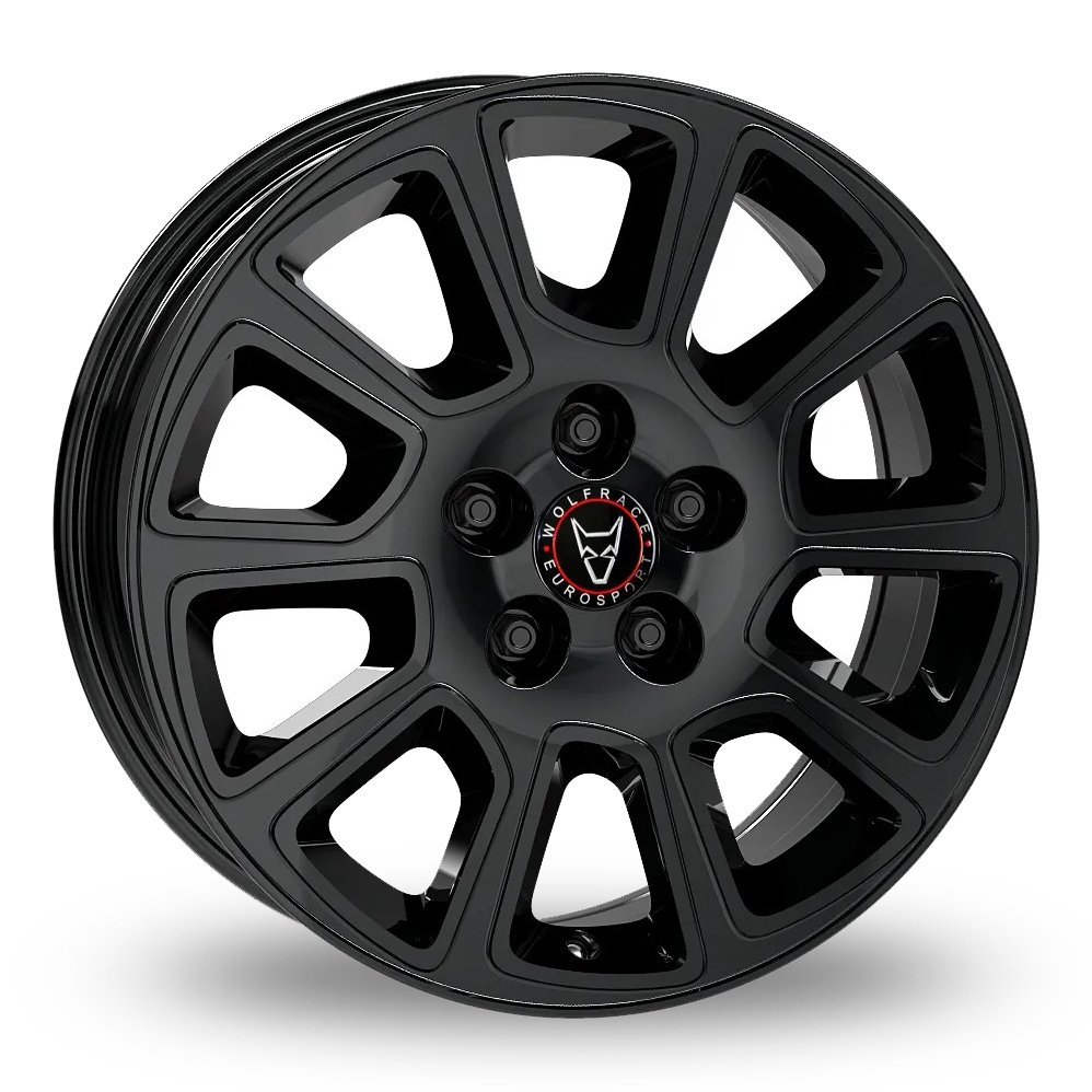 18 Inch Wolfrace Transporter 2 Gloss Black Alloy Wheels