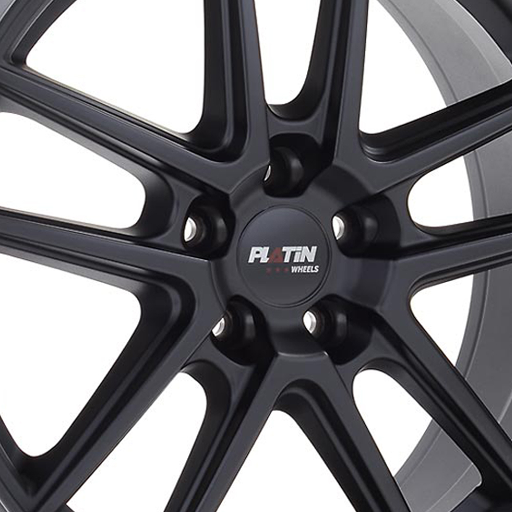 14 Inch Platin P 73 Matt Black Alloy Wheels