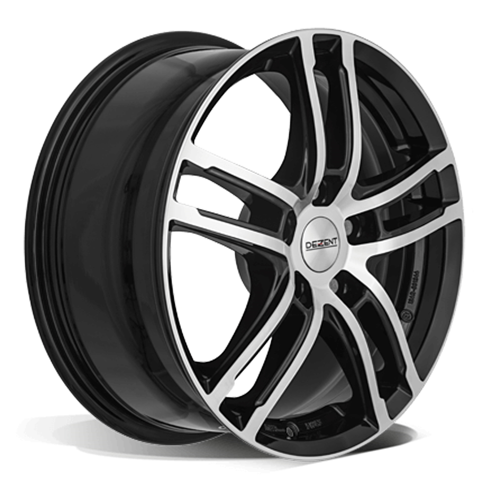 17 Inch Dezent TZ Black Polished Alloy Wheels