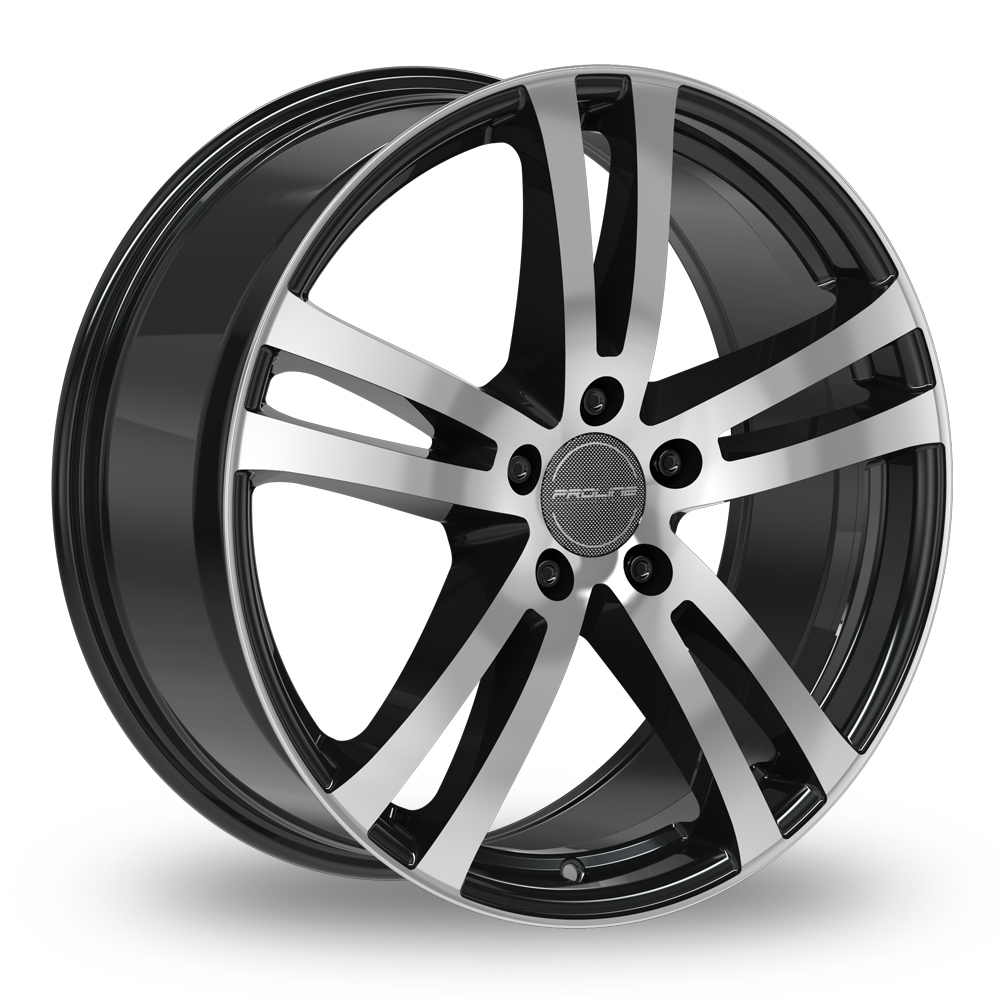 19 Inch Proline BX700 Black Polished Alloy Wheels