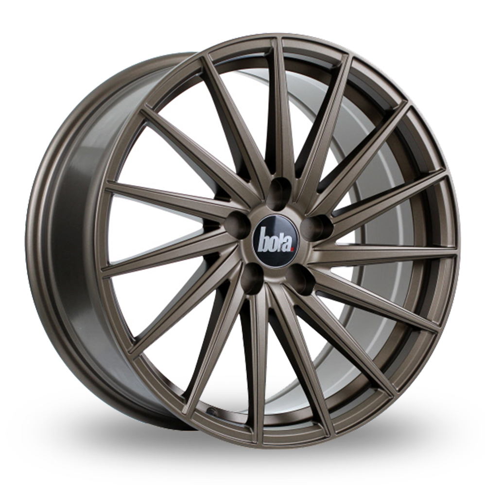 8.5x19 (Front) & 9.5x19 (Rear) Bola ZFR Matt Bronze Alloy Wheels