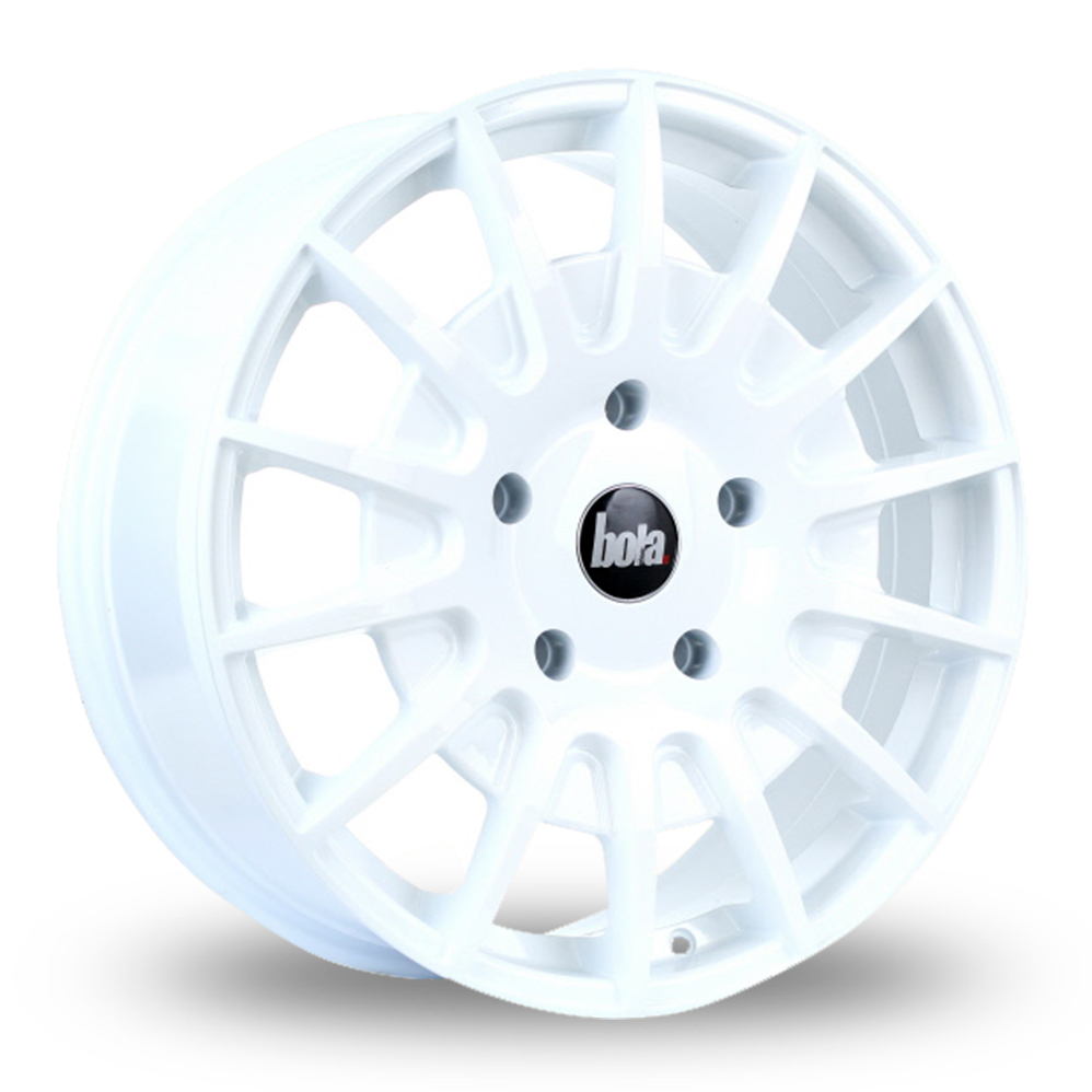 20 Inch Bola B21 White Alloy Wheels