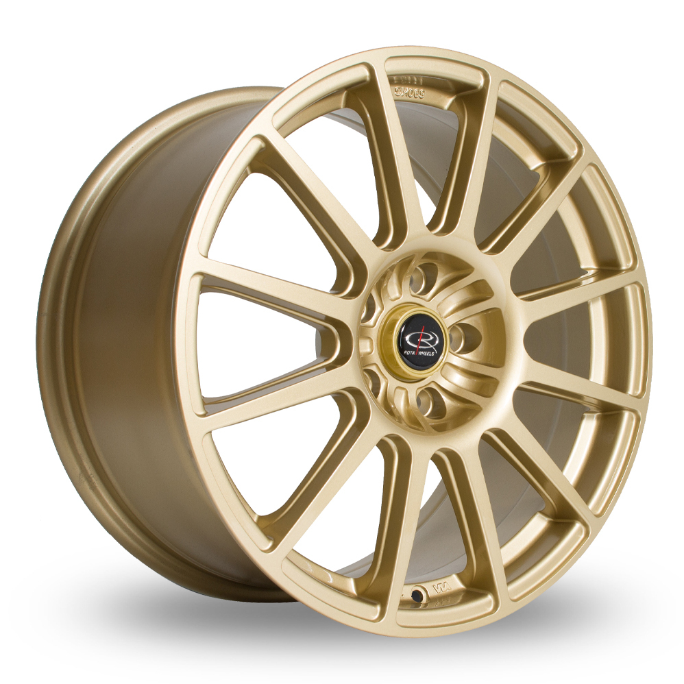 18 Inch Rota Gravel Gold Alloy Wheels