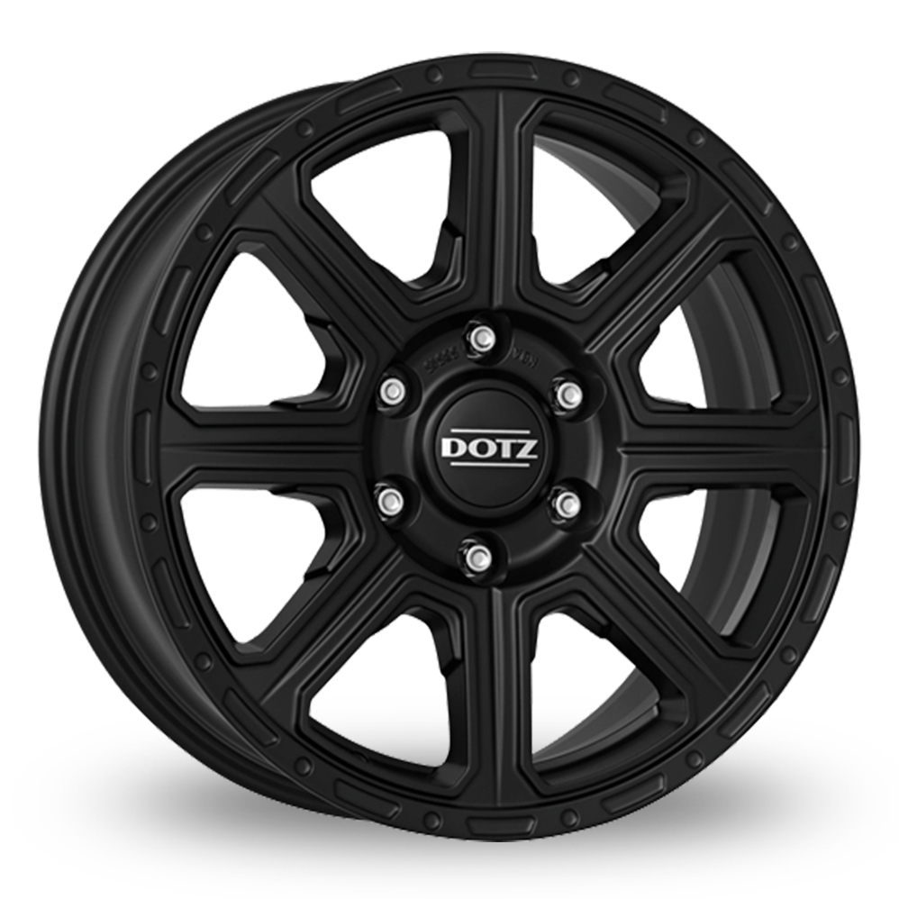 17 Inch Dotz Kalahari Matt Black Alloy Wheels