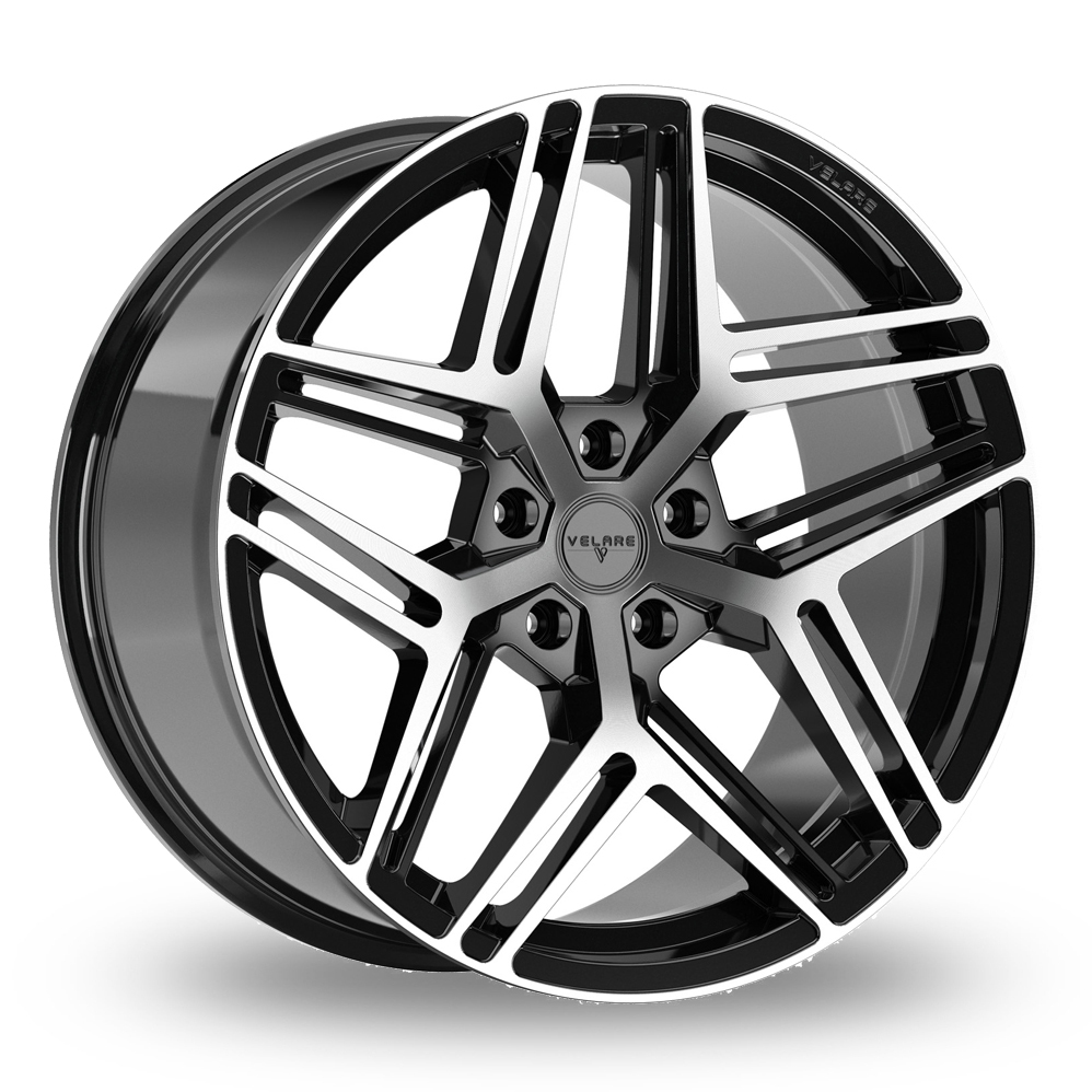 19 Inch Velare VLR16 Black Polished Alloy Wheels