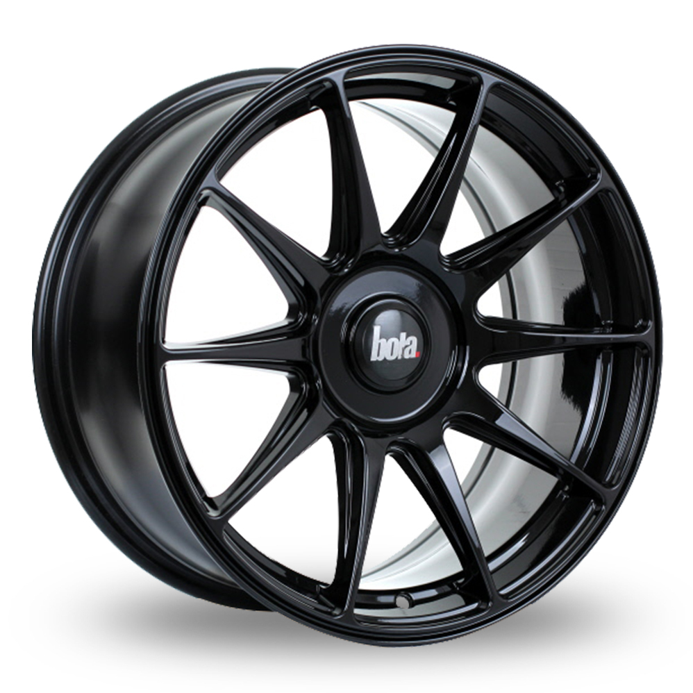 17 Inch Bola B15 Gloss Black Alloy Wheels