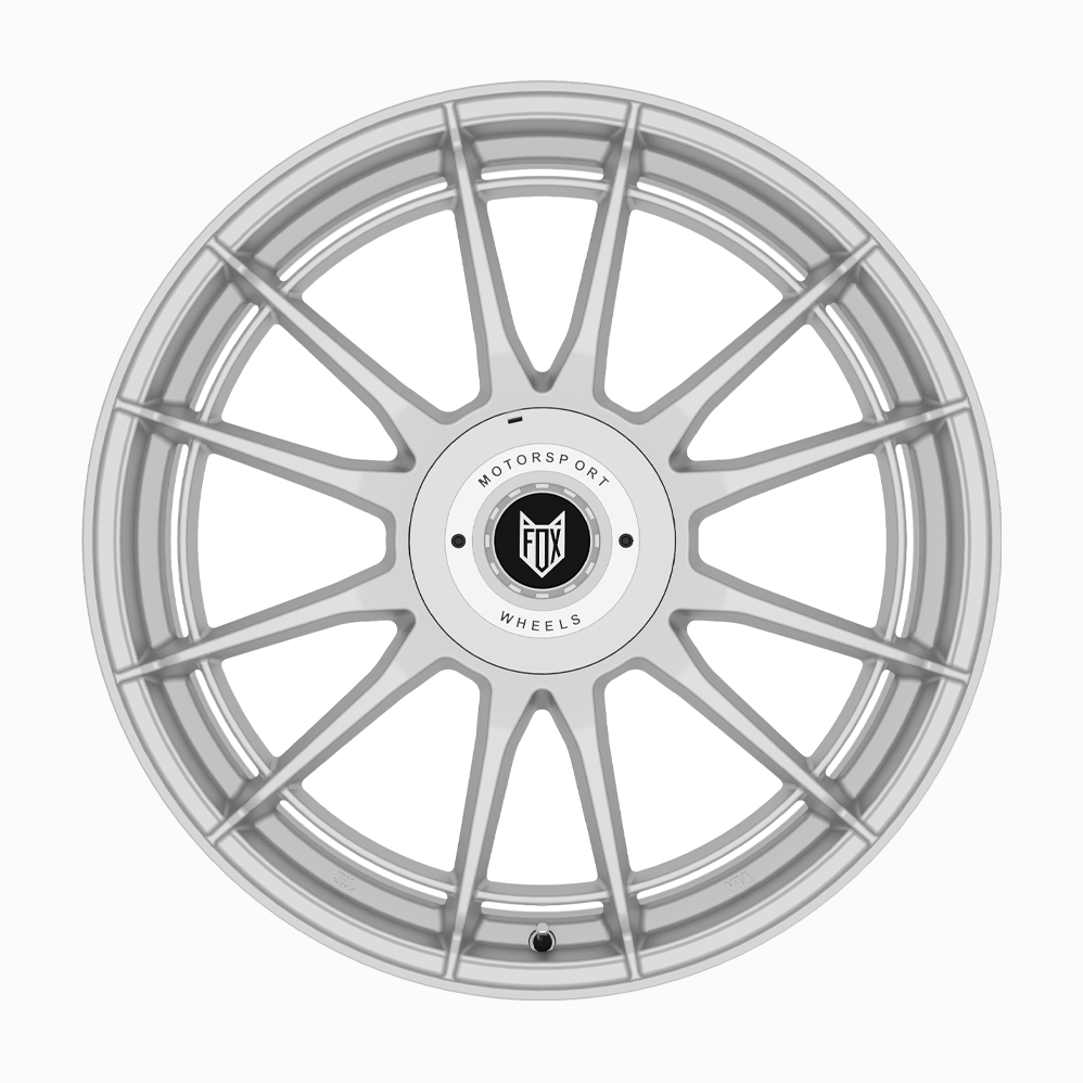 16 Inch Fox Racing VR4 Satin Silver Alloy Wheels