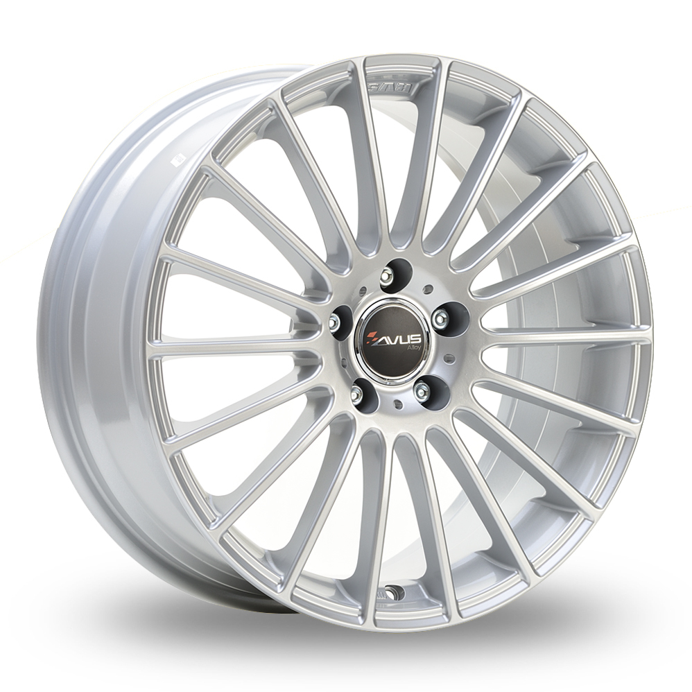 18 Inch Avus Racing AC-M03 Hyper Silver Alloy Wheels