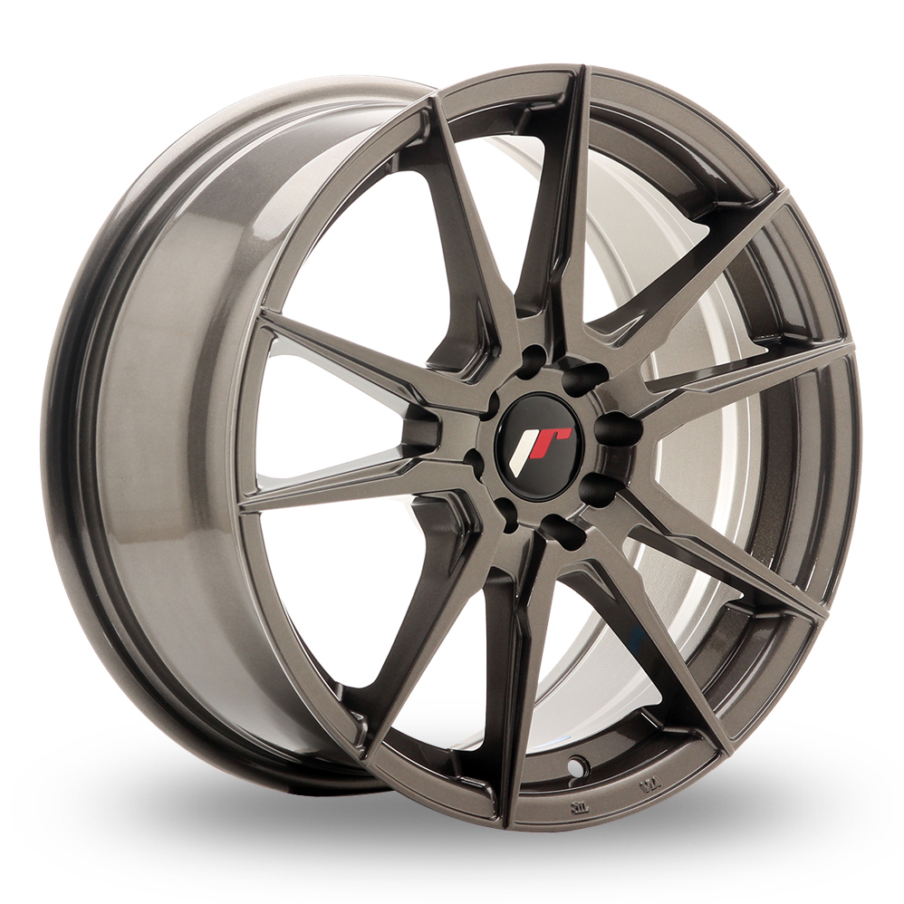 18 Inch Japan Racing JR21 () (Custom Fitment) Hyper Grey Alloy Wheels