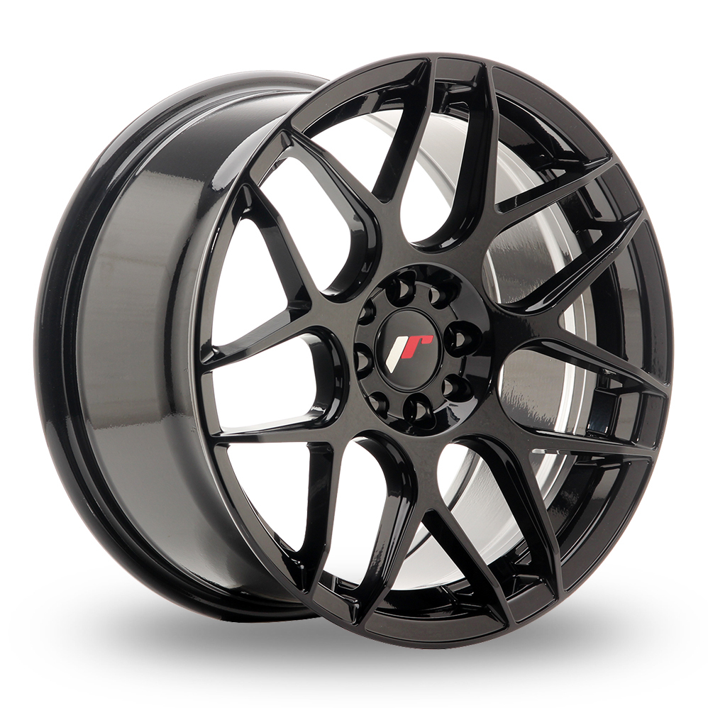 17 Inch Japan Racing JR18 (8x17) Gloss Black Alloy Wheels