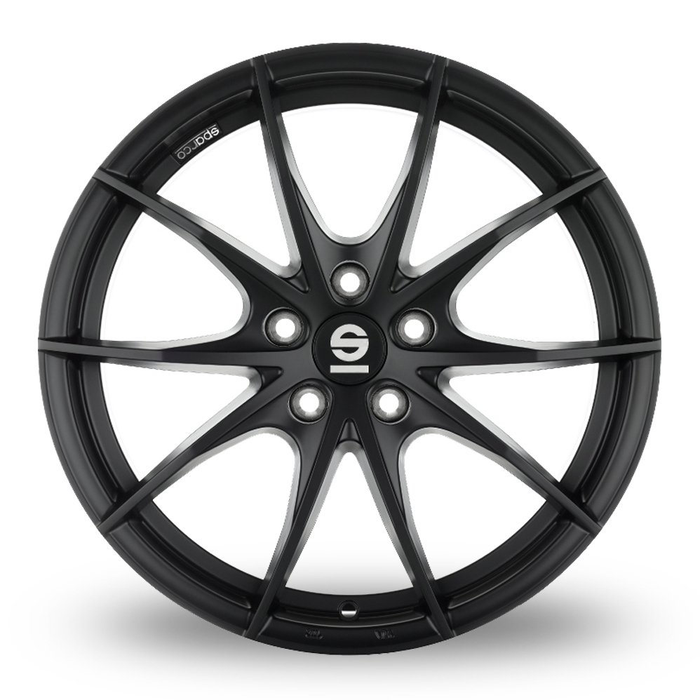 18 Inch Sparco Trofeo 5 Matt Black Alloy Wheels