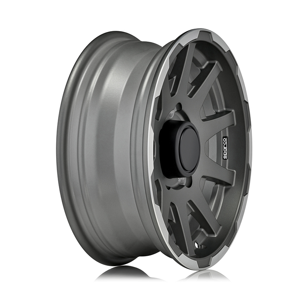 16 Inch Sparco Dakar Grey Polished Alloy Wheels