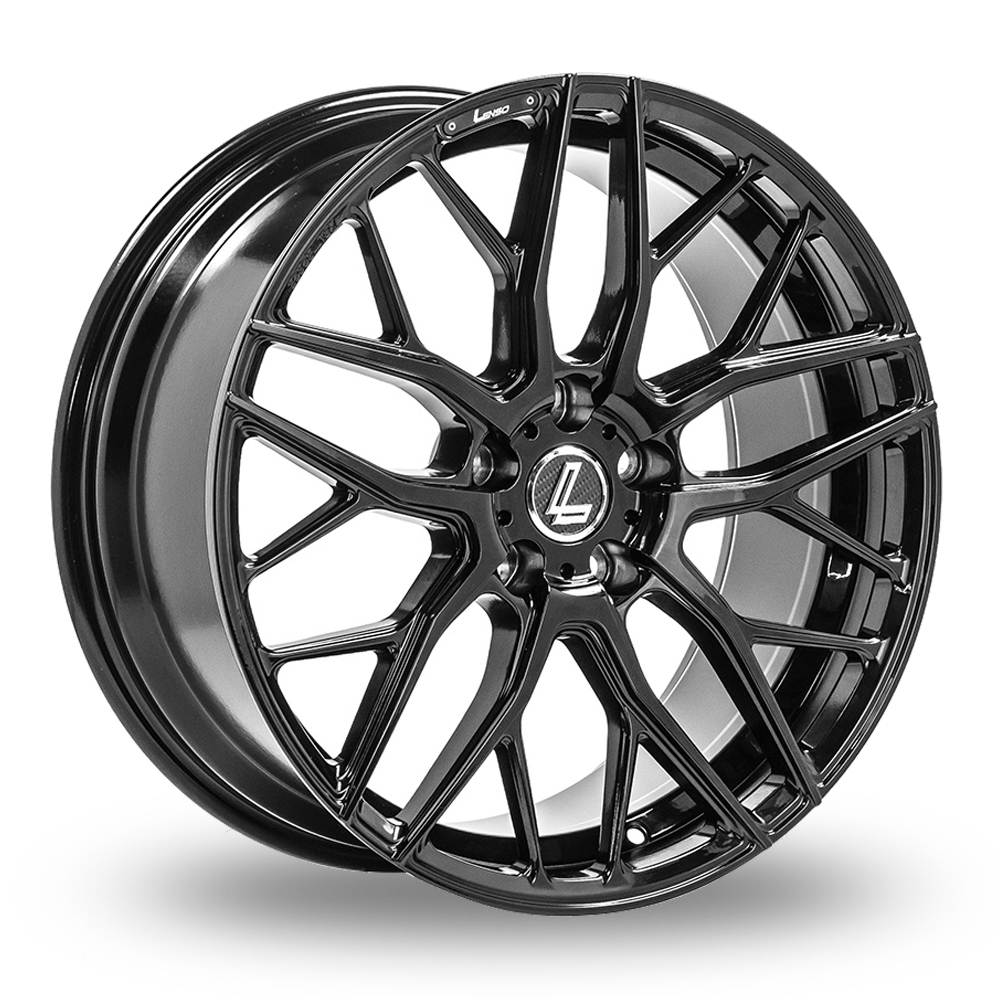 19 Inch Lenso CQA Gloss Black Alloy Wheels